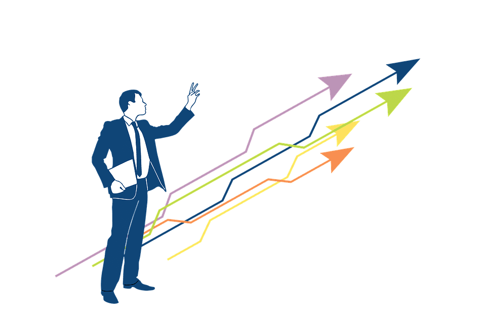 Перспектива роста. Повышение эффективности. Иллюстрации для презентации бизнес. Вектор развития.