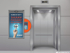 Франшиза Реклама вокруг кнопки вызова лифта - GrandActive