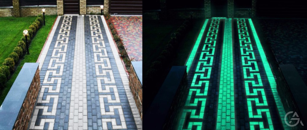 Производство тротуарной плитки с эффектом свечения в темноте - GrandActive