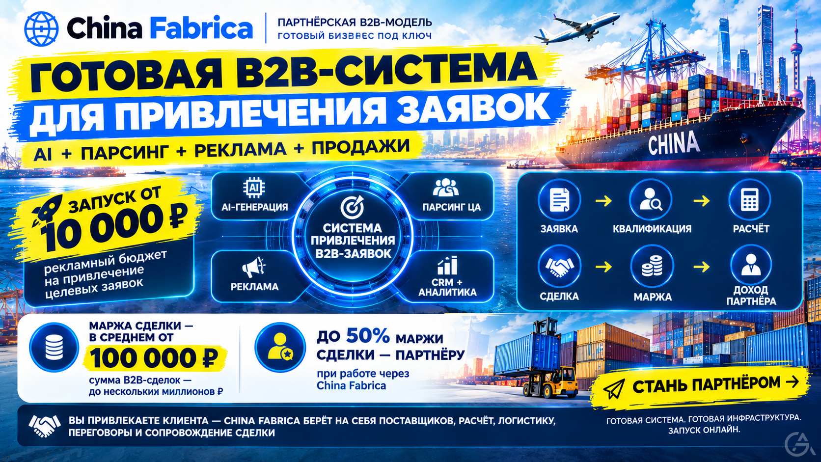 Запуск собственного интернет бизнеса на поставках из Китая  - GrandActive