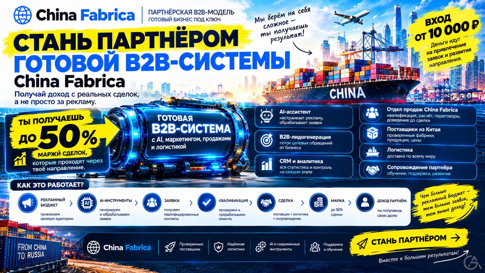 Запуск собственного интернет бизнеса на поставках из Китая  - GrandActive